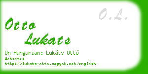 otto lukats business card