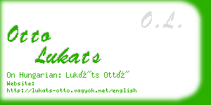 otto lukats business card